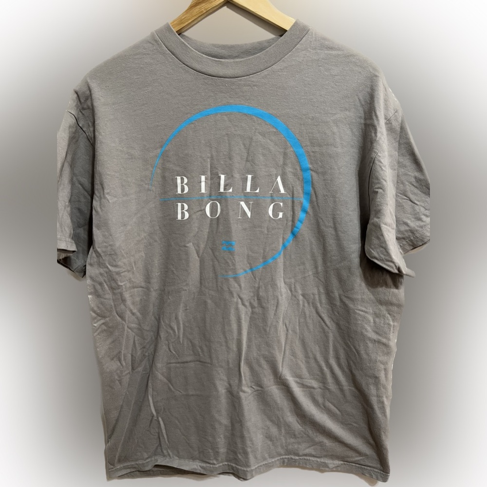 Never worn Grey and blue billabong T-shirt Size: L